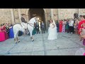 Novia por Sevillanas a caballo con amor boda David & Eva