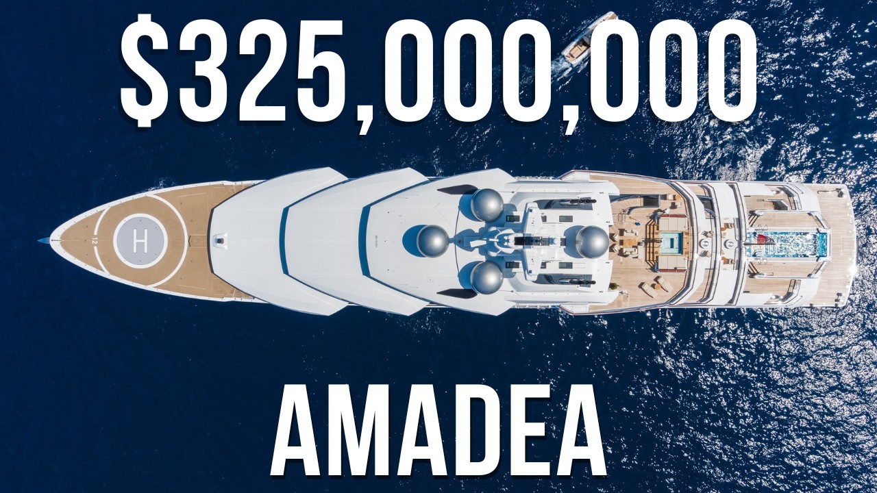 Мегаяхта AMADEA стоимостью 325 миллионов долларов от Lurssen Yachts | Самые дорогие роскошные яхт...