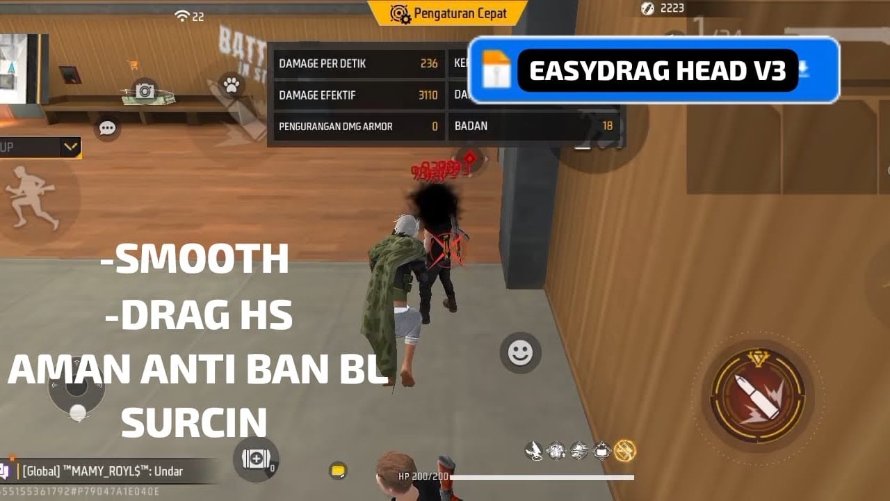 AIMLOCK EASYDRAG HS V3 VIP‼️ DRAGSHOT🎯 ANTI BAN BL 💯 ANTI METADATA❌ HEADTRICK⚡ AIMBOT👽 GACOR BRUTAL🔥