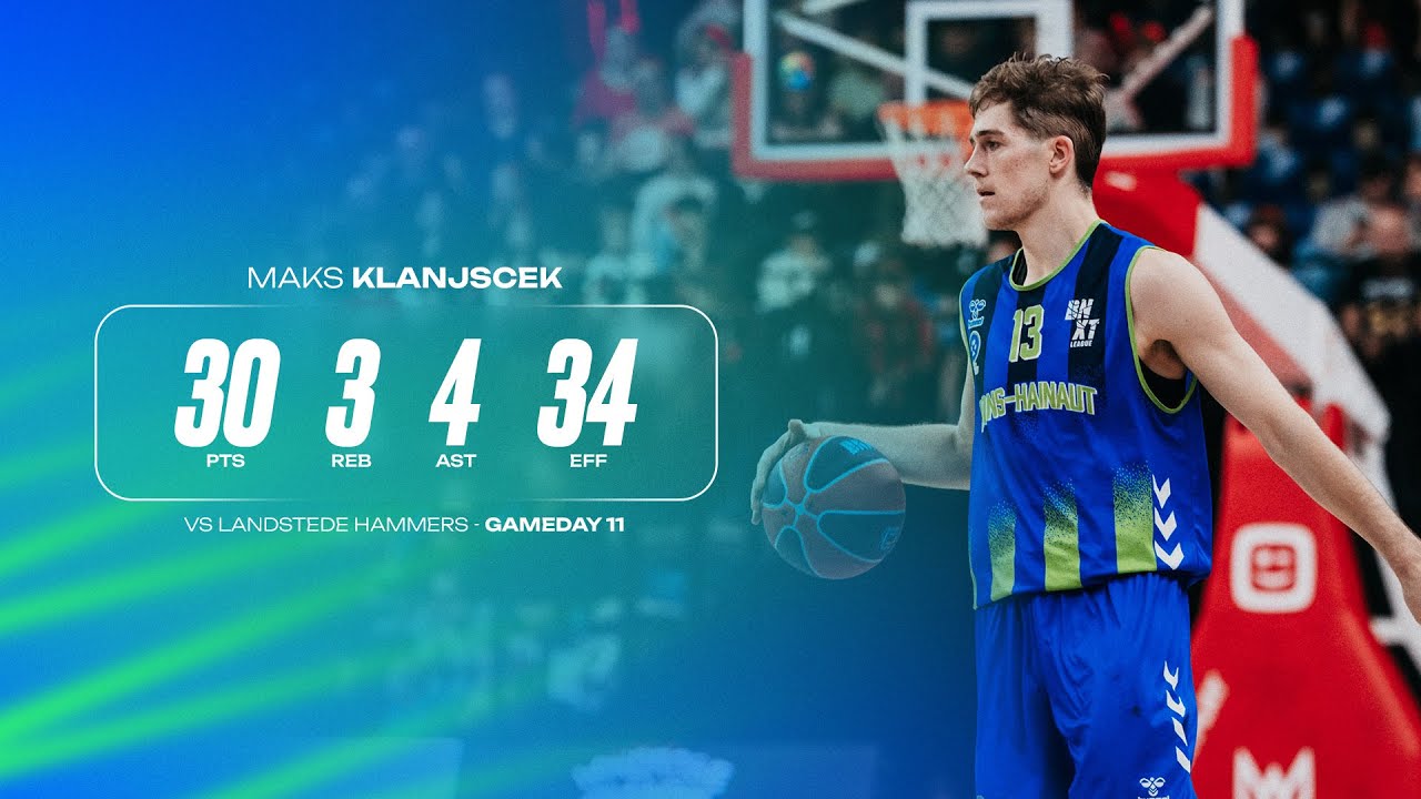 Highlights from Maks Klanjscek's 30 -Landstede Hammers vs. Union Mons-Hainaut