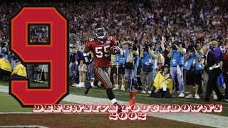 The 9 Defensive Touchdowns from 2002 | 9 Days til&#39; Bucs Kickoff