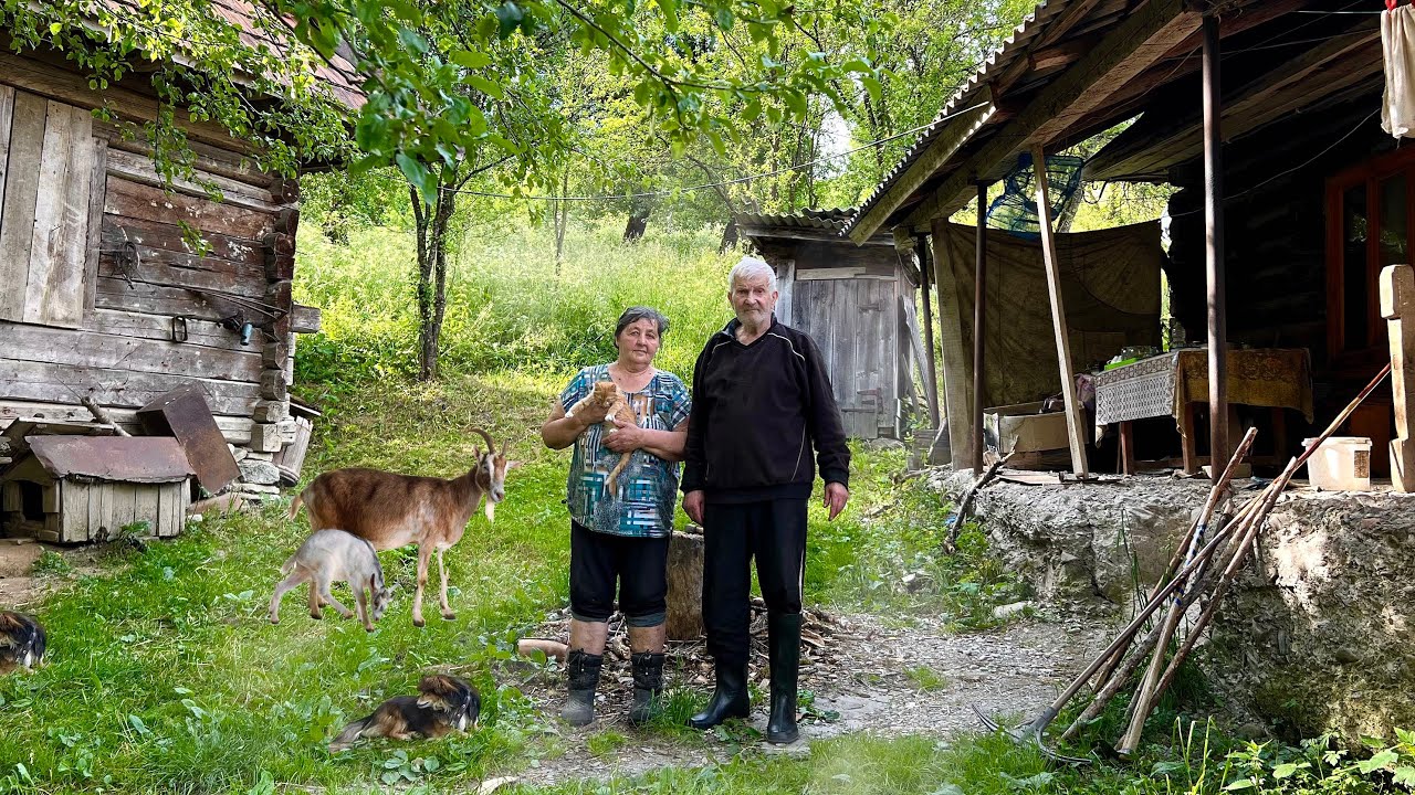 Nehéz Boldog Élet 87Éves Nagypapa Magyar Egyedül Élnek a Hegyekben!Távol A Civilizációtól Kárpátalja