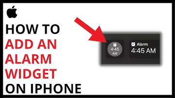 How to Add an Alarm Widget on iPhone