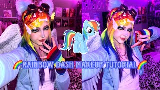 rainbow dash makeup tutorial | mlp cosplay