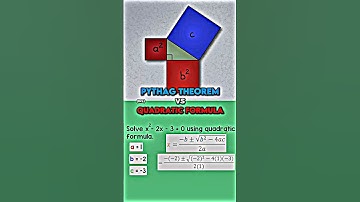 Pythagorean Theorem vs Quadratic Formula