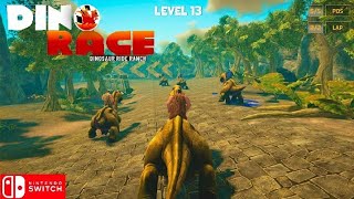 Dino Race Dinosaur Ride Ranch Nintendo switch gameplay