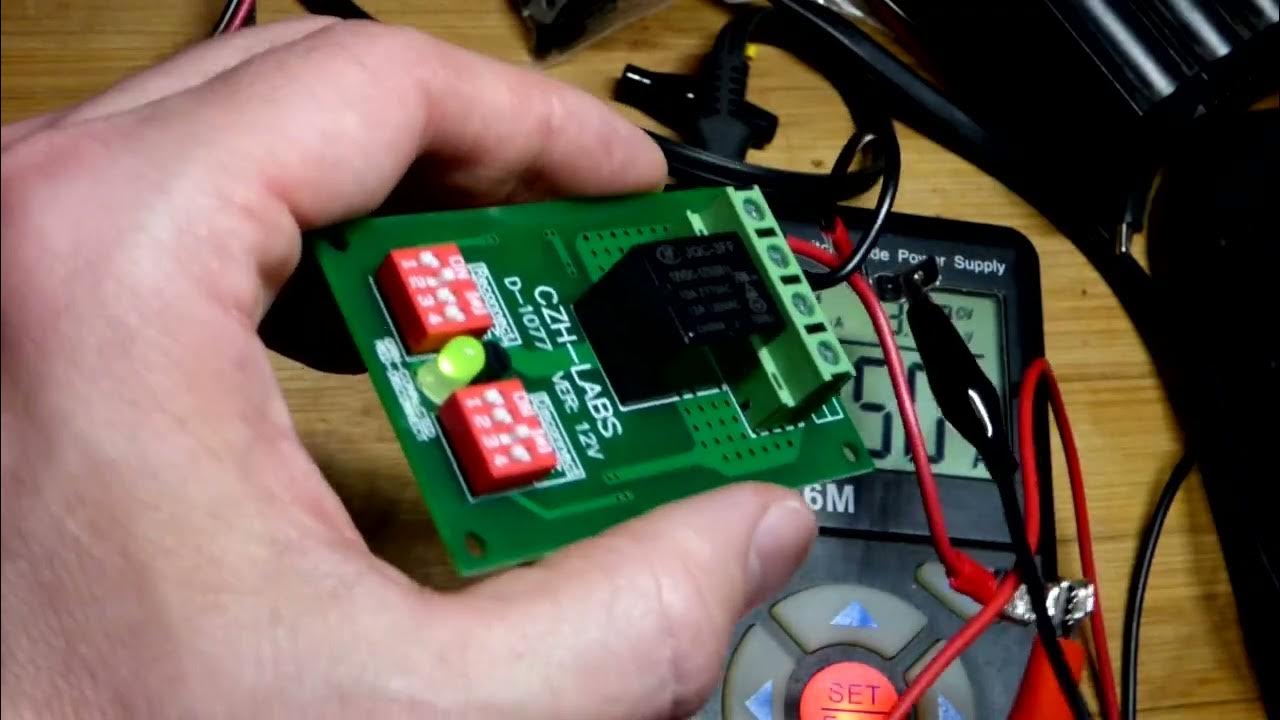 12V Battery Low Voltage Disconnect LVD Module demonstration by