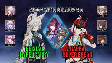 Apocalyptic Shadow "Sovereign Control" Floor 4 | Feixio E0S0 and Rappa E0S0 | Honkai: Star Rail 2.6