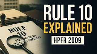 Full Rule 10 HPFR 2009 | Himachal Pradesh Financial Rules Explained with Mind Map #HPFAS  Guide