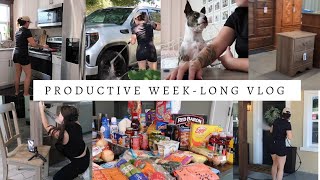 Very productive vlog | Second hand shopping | Massive grocery haul ! Cleaning motivation &amp; Workout