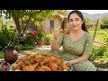Crispy Fried Chicken on a Wood Fire | Traditional Village Cooking by a Rural Woman | No Gas, No Oven