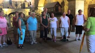 St. Mark's Festival Choir 2015 flashmob Amazing Grace at St. George Church, Prague, CZ
