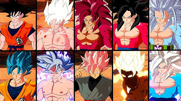 Goku All Transformations (Z, Super, Daima, GT, AF & What If) - Dragon Ball Sparking! Zero