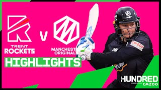 Originals Eliminate Rockets | Trent Rockets vs Manchester Originals Highlights | The Hundred 2021