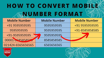 #Excel Tip: Converting a #Mobile Number With & Without Country Code in #excel