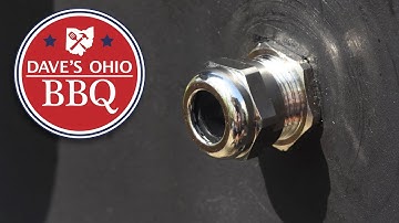 Installing Thermometer Probe Port on an Offset Smoker