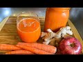 Carrot Ginger Juice Recipe Without a Juicer