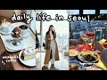 seoul vlog 🎀 snow in seoul, dating, catching the flu, cute stationery shops, new kitchenware, cafes