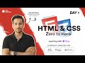 Day 1  intro to web development  html  html  css zero to hero 5 days