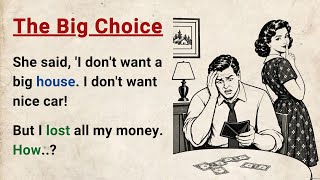 Learn English through Stories Level 3 ⭐ The Big Choice - Emotional English Story for Listening Pract