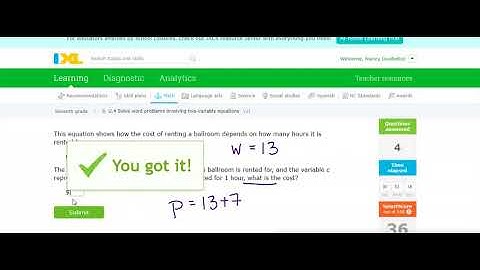 IXL 7TH U 4 SOLVE WORD PROBLEMS INVOLVING TWO VARIABLE EQUATIONS