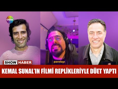 Kemal Sunal'ın film replikleriyle düet yaptı