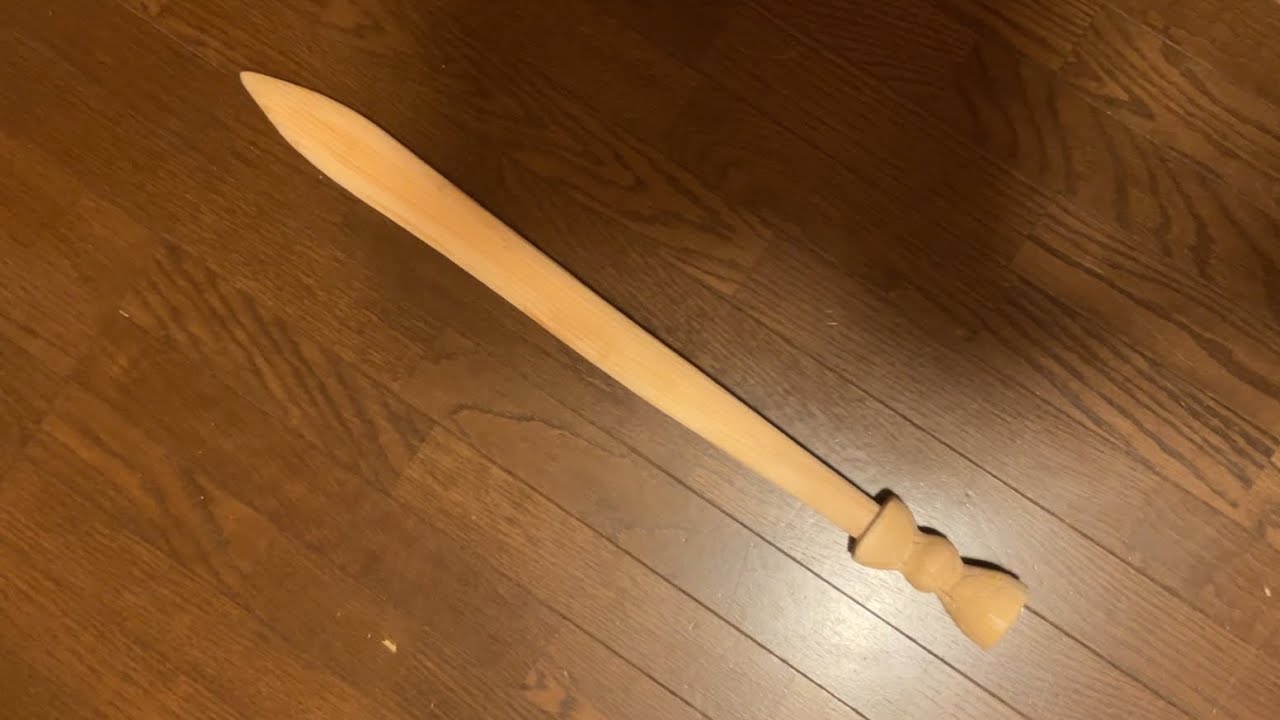 古代っぽい木剣作ってみた - YouTube