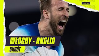 EL. EURO 2024: WŁOCHY - ANGLIA, REKORD KANE&#39;A W EMOCJONUJĄCYM STARCIU | SKRÓT MECZU