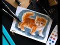 Рисуем милого котенка маркерами SKETCHMARKER