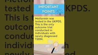 Why is Metformin used as first line? | CDE Exam Quick Tip #Shorts