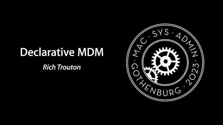 Introduction to Declarative MDM