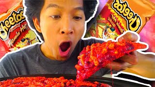 I BOUGHT HOT CHEETOS PIZZA **GASP**