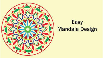 Simple Mandala Pattern Design For Beginners  | Adobe Illustrator Tutorial