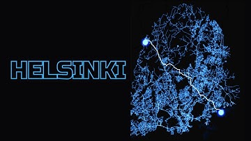 Finnish Line: Dijkstra vs A* (A-Star) Pathfinding Algorithms Sprint Through Helsinki | 4K UHD