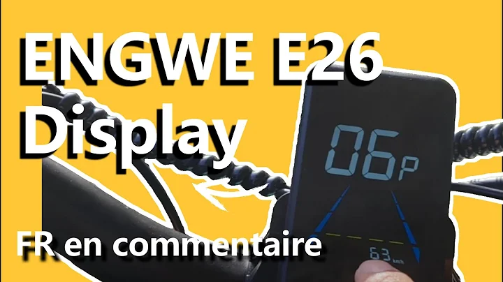 [English] ENGWE E26 - YL26C DISPLAY SETTINGS - ENABLE THROTTLE #engwe