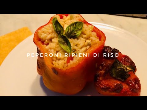 PEPERONI RIPIENI AL FORNO! semplici e deliziosi #30 THE BEST RICE STUFFED PEPPERS RECIPE