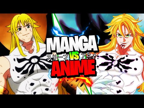 Meliodas Rey Demonio Vs Ban | Parte 1 | Anime VS Manga | Nanatsu No Taizai