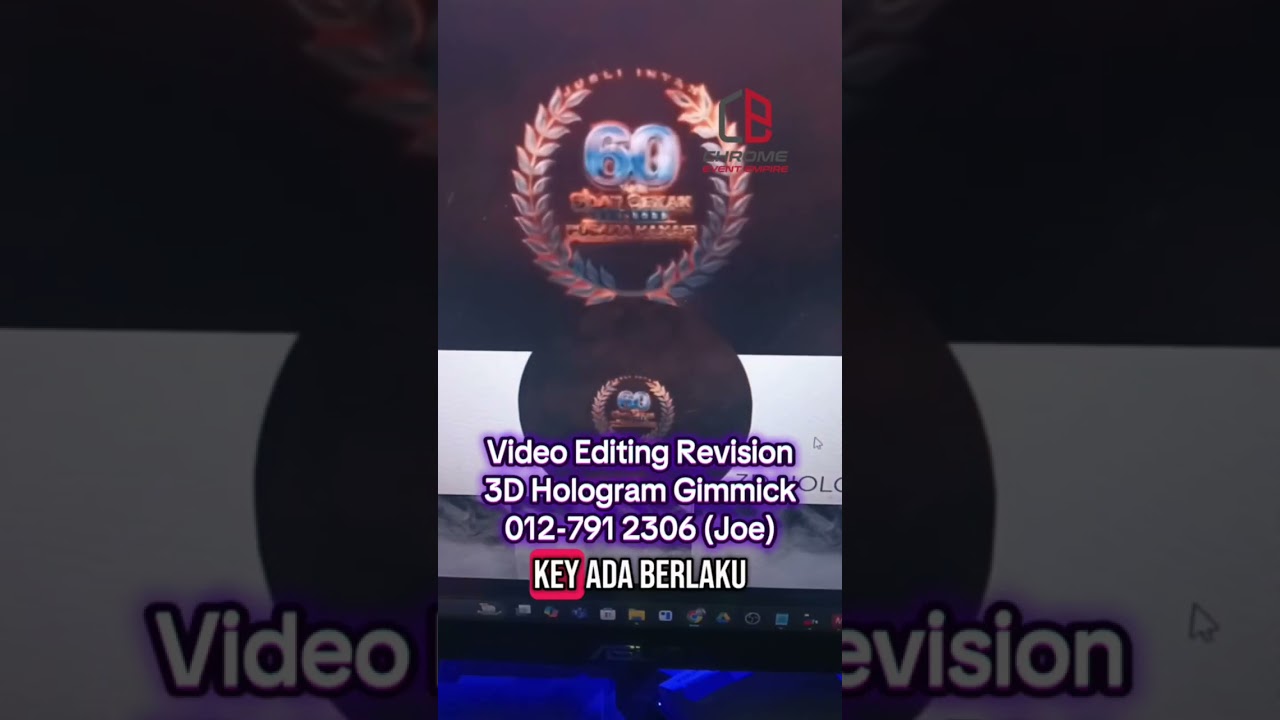 Video Editing Revision 3D hologram Gimmick 012-791 2306 (JOE)