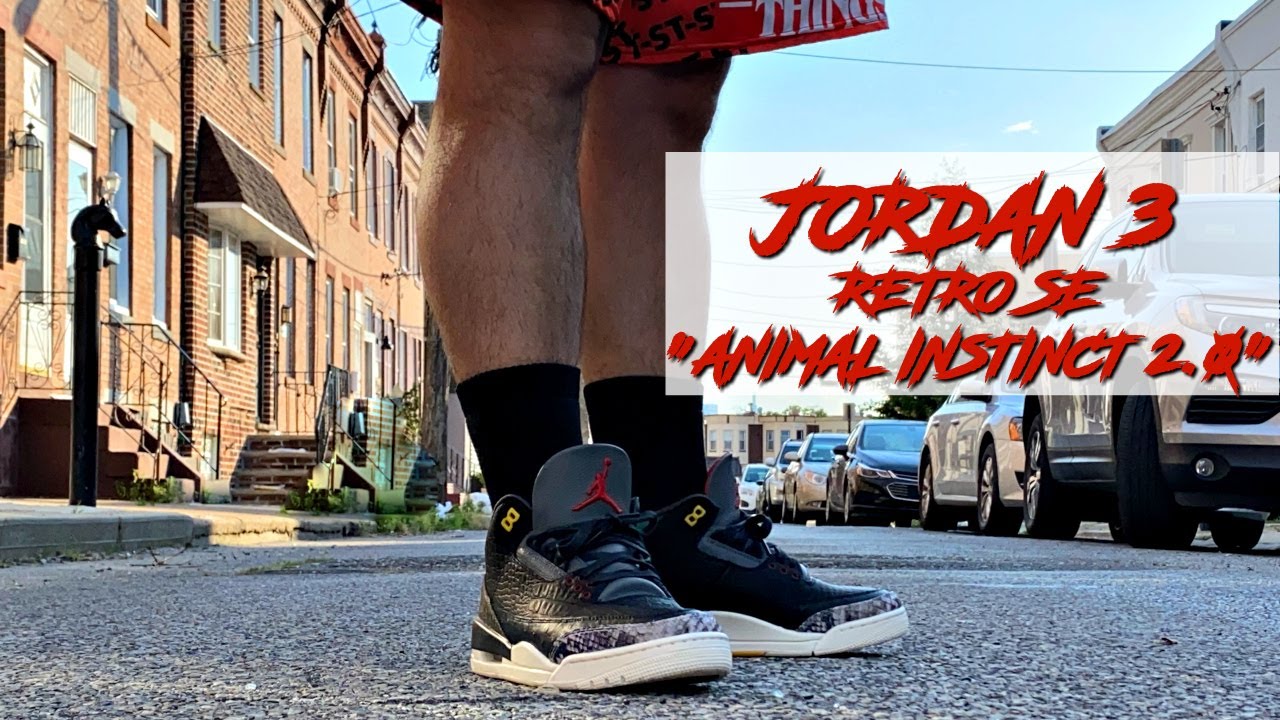 Honest Review Of The Jordan 3 Retro Se Animal Instinct 2 0 Jordan 3 Animal Instinct 2 0 On Feet Youtube