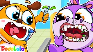 Hoppi Goes to the Dentist 🦷 Baby Didn't Brush Teeth | Nursery Rhymes & Kids Songs | DodoLala