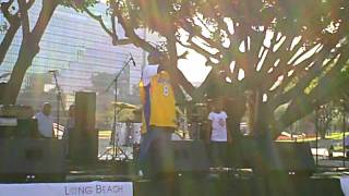 Six year old Sunny D at the Long Beach Unity Festival, I can be what I wanta be