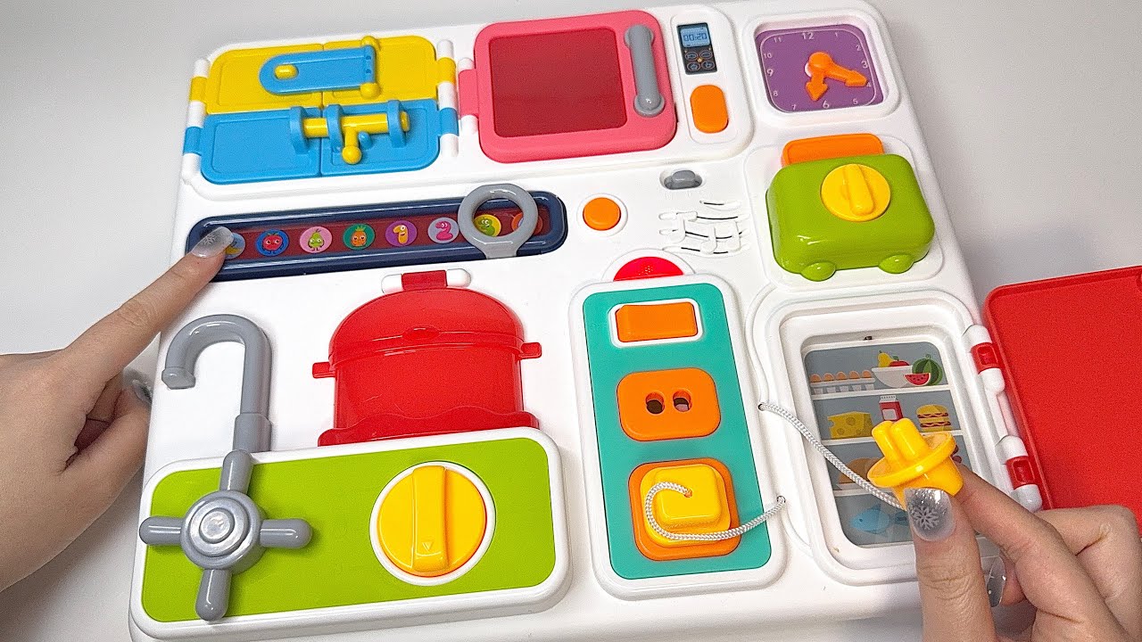 [🎀toy asmr🎀] Big Fidget Busy Board ASMR | Satisfying Unboxing Toys (No Talking)