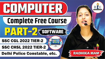 Computer Classes Part-2| Software | SSC CGL & SSC CHSL 2022 Tier-2  Delhi Police Constable