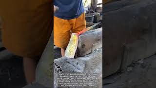 Master Blacksmith Shapes Glowing Hot Steel On The Anvil#asmr