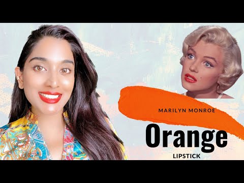 Marilyn monroe orange lipstick | Top 5 OrangeLipsticks for Medium/Brown Skin! #marilynmonroeorange