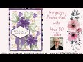 Gorgeous Posies (Ret) with the Hive 3D folder celebrate card ideas