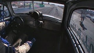 Turbo VW bug in-car camera, running 9's