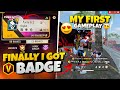 Finally i got v badge  my first gameplay in v badge id with sniper  free fire