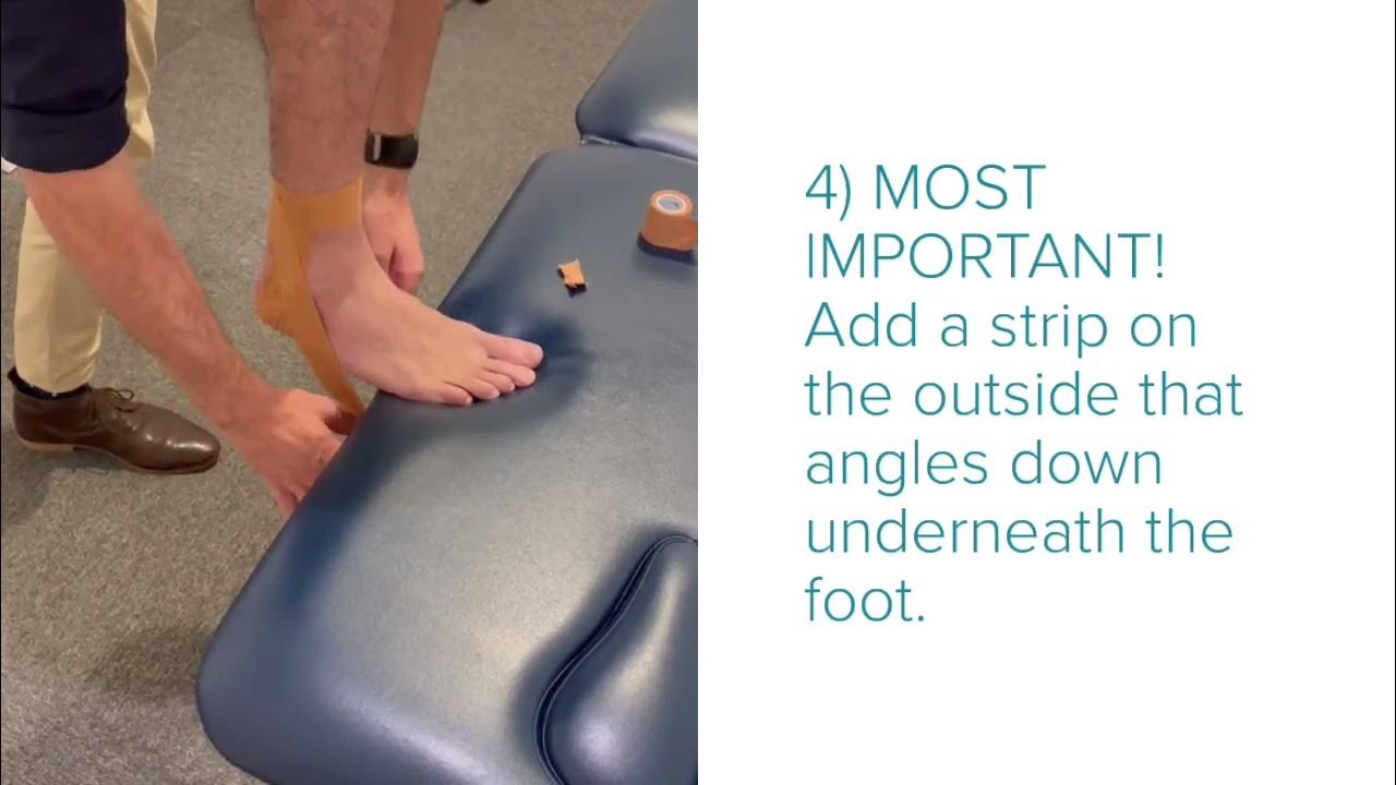 How to strap/tape your own ankle in less than 3mins. YouTube