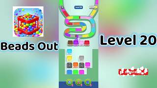 🎮 Beads Out Level 20 Walkthrough 🧩 | Tricky Bead Puzzle Solution | Mini Boss